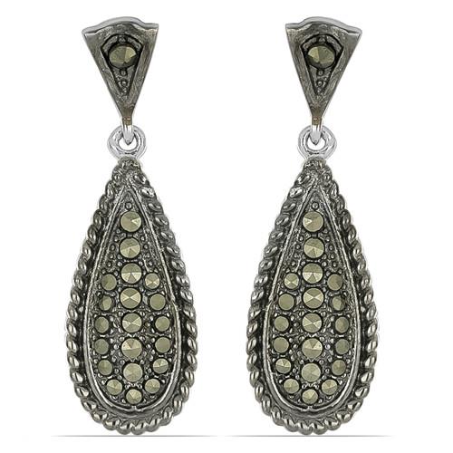 BUY 925 STERLING SILVER AUSTRIAN MARCASITE GEMSTONE  EARRINGS